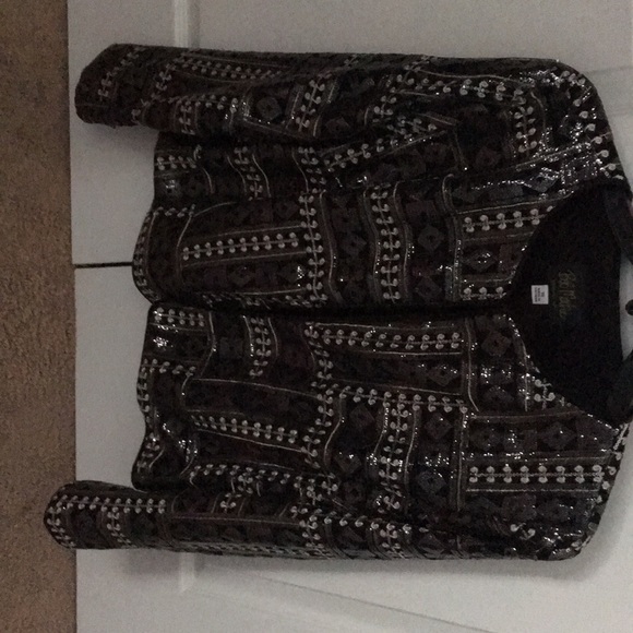 Bob Mackie short evening jacket. Size 16 - Picture 1 of 3